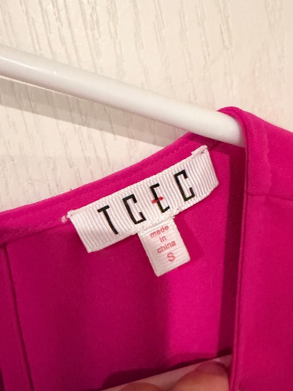 TCEC Fuchsia Pleated Ruffle Mini Dress - Picture 2 of 5